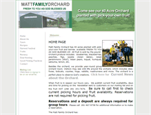 Tablet Screenshot of mattfamilyorchard.com